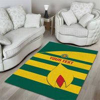 Custom Grenada Football Area Rug Go Spice Boys Green Version