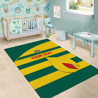 Custom Grenada Football Area Rug Go Spice Boys Green Version