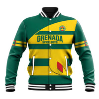 Custom Grenada Football Baseball Jacket Go Spice Boys Green Version