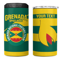 Custom Grenada Football 4 in 1 Can Cooler Tumbler Go Spice Boys Green Version