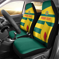 Custom Grenada Football Car Seat Cover Go Spice Boys Green Version