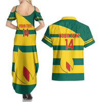 Custom Grenada Football Couples Matching Summer Maxi Dress and Hawaiian Shirt Go Spice Boys Green Version