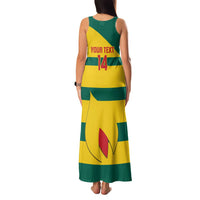 Custom Grenada Football Family Matching Tank Maxi Dress and Hawaiian Shirt Go Spice Boys Green Version