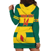 Custom Grenada Football Hoodie Dress Go Spice Boys Green Version