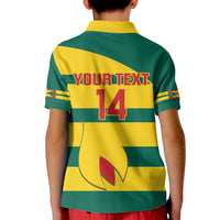 Custom Grenada Football Kid Polo Shirt Go Spice Boys Green Version