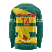 Custom Grenada Football Long Sleeve Shirt Go Spice Boys Green Version