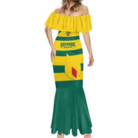 Custom Grenada Football Mermaid Dress Go Spice Boys Green Version