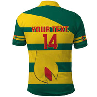 Custom Grenada Football Polo Shirt Go Spice Boys Green Version