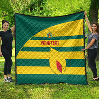 Custom Grenada Football Quilt Go Spice Boys Green Version