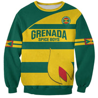Custom Grenada Football Sweatshirt Go Spice Boys Green Version