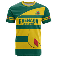 Custom Grenada Football T Shirt Go Spice Boys Green Version