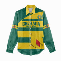 Custom Grenada Football Women Casual Shirt Go Spice Boys Green Version