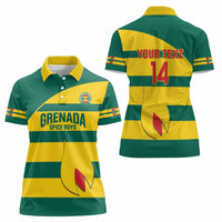 Custom Grenada Football Women Polo Shirt Go Spice Boys Green Version