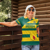 Custom Grenada Football Women Polo Shirt Go Spice Boys Green Version