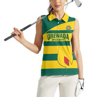 Custom Grenada Football Women Sleeveless Polo Shirt Go Spice Boys Green Version