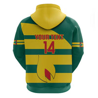 Custom Grenada Football Zip Hoodie Go Spice Boys Green Version