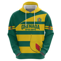 Custom Grenada Football Zip Hoodie Go Spice Boys Green Version