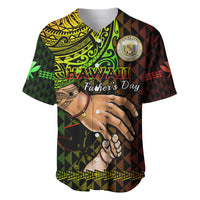 Polynesian Pride Father Day Hawaii Baseball Jersey Kanaka Kakau Hauoli La Makuakane - Wonder Print Shop