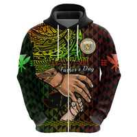 Polynesian Pride Father Day Hawaii Hoodie Kanaka Kakau Hauoli La Makuakane - Wonder Print Shop
