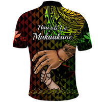 Polynesian Pride Father Day Hawaii Polo Shirt Kanaka Kakau Hauoli La Makuakane - Wonder Print Shop