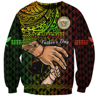 Polynesian Pride Father Day Hawaii Sweatshirt Kanaka Kakau Hauoli La Makuakane - Wonder Print Shop