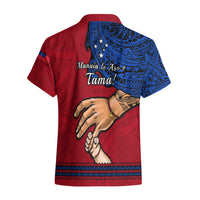 Polynesian Pride Father Day Samoa Hawaiian Shirt Manuia le Aso Sa o Tama Red Version - Wonder Print Shop