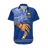 Polynesian Pride Father Day Samoa Hawaiian Shirt Manuia le Aso Sa o Tama Blue Version - Wonder Print Shop