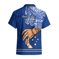 Polynesian Pride Father Day Samoa Hawaiian Shirt Manuia le Aso Sa o Tama Blue Version - Wonder Print Shop