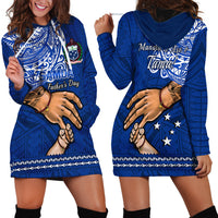 Polynesian Pride Father Day Samoa Hoodie Dress Manuia le Aso Sa o Tama Blue Version - Wonder Print Shop
