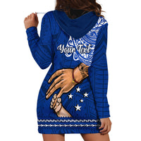 Personalised Father Day Samoa Hoodie Dress Manuia le Aso Sa o Tama Blue Version - Wonder Print Shop