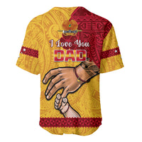 Polynesian Pride Father Day Papua New Guinea Baseball Jersey PNG I Love You Dad Yellow Version - Wonder Print Shop