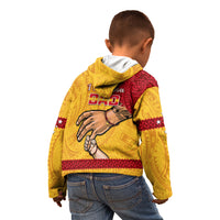 Polynesian Pride Father Day Papua New Guinea Kid Hoodie PNG I Love You Dad Yellow Version - Wonder Print Shop