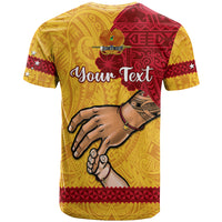 Personalised Father Day Papua New Guinea T Shirt PNG I Love You Dad Yellow Version - Wonder Print Shop