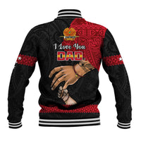 Polynesian Pride Father Day Papua New Guinea Baseball Jacket PNG I Love You Dad Black Version - Wonder Print Shop