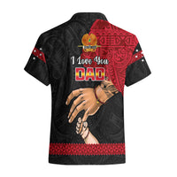 Polynesian Pride Father Day Papua New Guinea Hawaiian Shirt PNG I Love You Dad Black Version - Wonder Print Shop