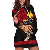 Polynesian Pride Father Day Papua New Guinea Hoodie Dress PNG I Love You Dad Black Version - Wonder Print Shop