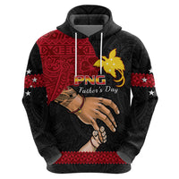 Personalised Father Day Papua New Guinea Hoodie PNG I Love You Dad Black Version - Wonder Print Shop