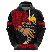 Personalised Father Day Papua New Guinea Hoodie PNG I Love You Dad Black Version - Wonder Print Shop