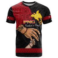Personalised Father Day Papua New Guinea T Shirt PNG I Love You Dad Black Version - Wonder Print Shop