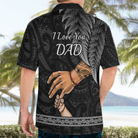 Polynesian Pride Father Day New Zealand Hawaiian Shirt Aotearoa Maori Fern I Love You Dad - Wonder Print Shop