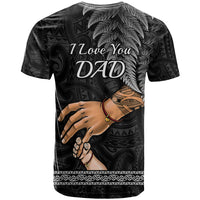 Polynesian Pride Father Day New Zealand T Shirt Aotearoa Maori Fern I Love You Dad - Wonder Print Shop