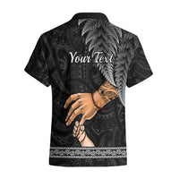 Personalised Father Day New Zealand Hawaiian Shirt Aotearoa Maori Fern I Love You Dad - Wonder Print Shop
