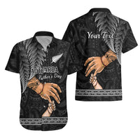 Personalised Father Day New Zealand Hawaiian Shirt Aotearoa Maori Fern I Love You Dad - Wonder Print Shop