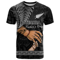Personalised Father Day New Zealand T Shirt Aotearoa Maori Fern I Love You Dad - Wonder Print Shop