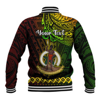 Personalised Father Day Vanuatu Baseball Jacket I Love You Dad Reggae Version - Wonder Print Shop