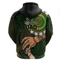 Polynesian Pride Father Day Cook Islands Hoodie I Love You Dad Kuki Airani Turtle Pattern - Wonder Print Shop