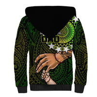 Polynesian Pride Father Day Cook Islands Sherpa Hoodie I Love You Dad Kuki Airani Turtle Pattern - Wonder Print Shop