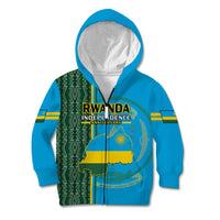 1 July Independence Day Rwanda Kid Hoodie African Imigongo Happy 61st Anniversary - Wonder Print Shop
