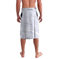 Custom Haiti Football Lavalava Les Grenadiers Blue Grunge Polynesian Tattoo - Wonder Print Shop