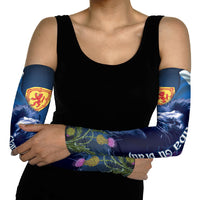 Cianalas Alba Scotland Arm Sleeves Scottish Lion and Thistle Blue Version